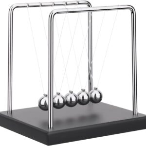 newtons cradle balance balls science physics gadget desktop decoration kinetic motion toy for home and office
