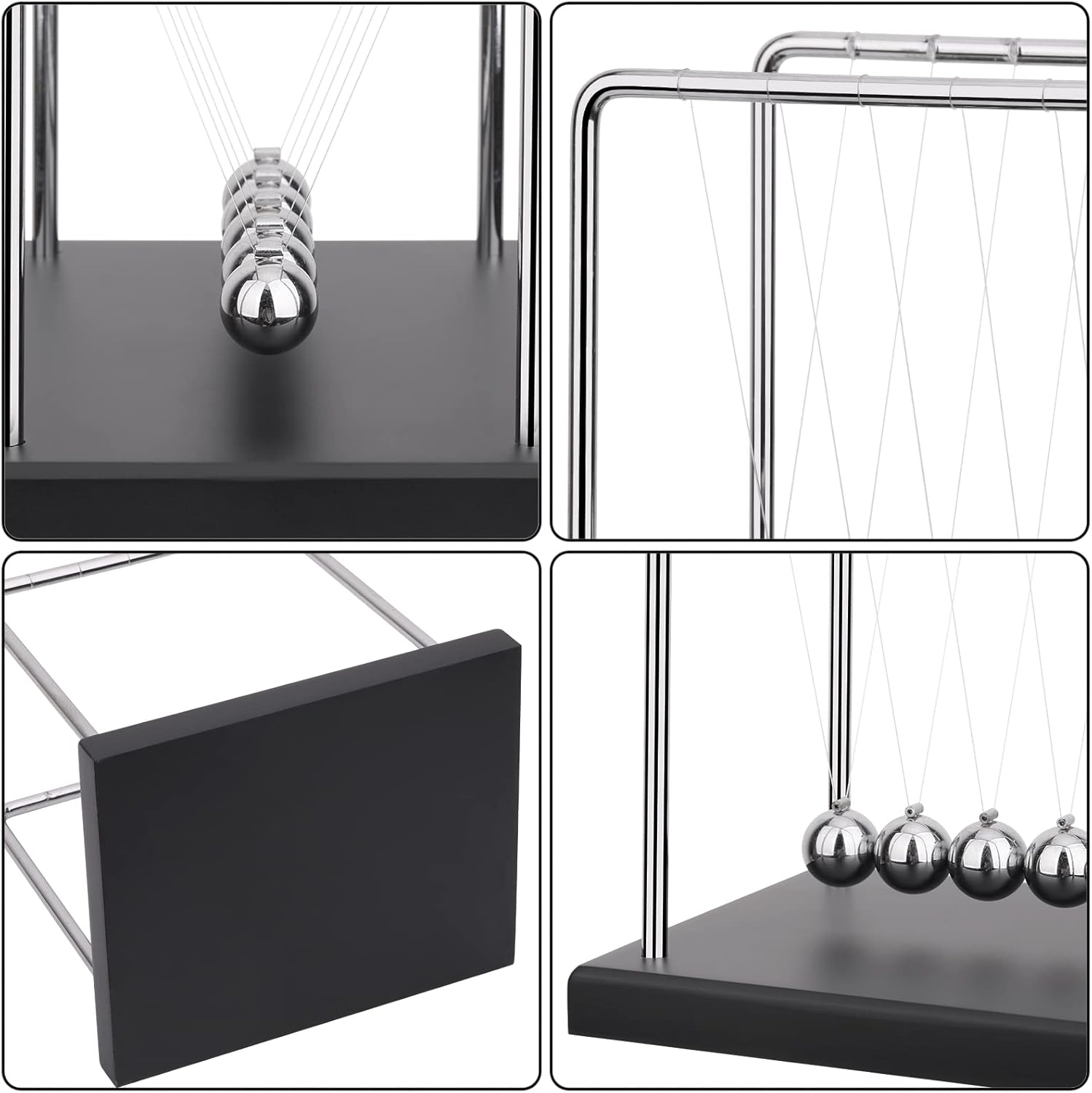 newtons cradle balance balls science physics gadget desktop decoration kinetic motion toy for home and office