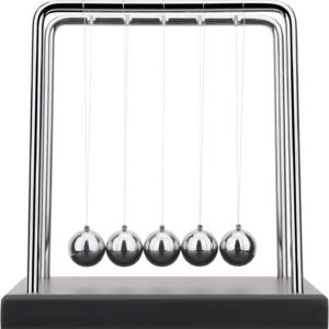 newtons cradle balance balls science physics gadget desktop decoration kinetic motion toy for home and office